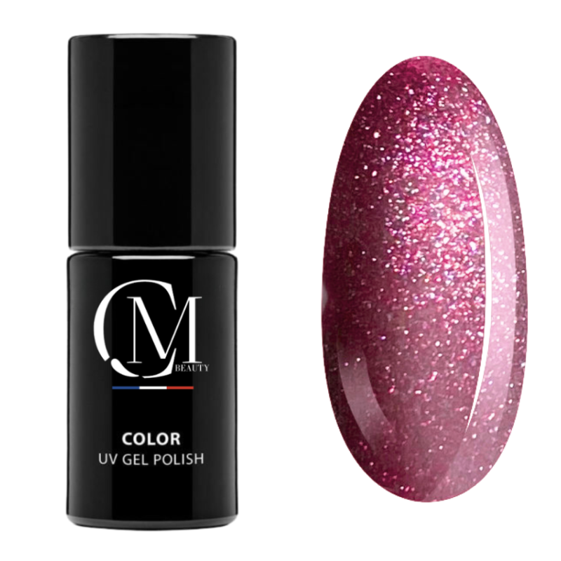 MC BEAUTY Vernis Semi-Permanent Glitter Pink 7,2 ml MC BEAUTY Vernis Semi-Permanent Glitter Pink 7,2 ml