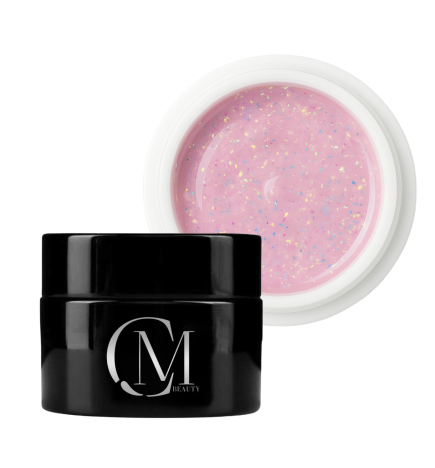 MC BEAUTY Hard Gel Soak Off Glitter Pink 30 ml